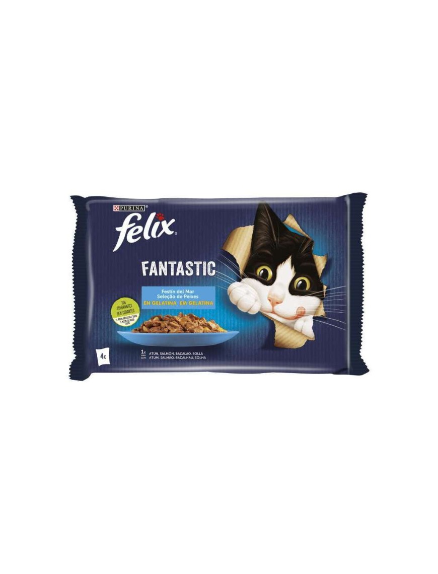 FELIX GELAT SELEC PEIXES 4X85G