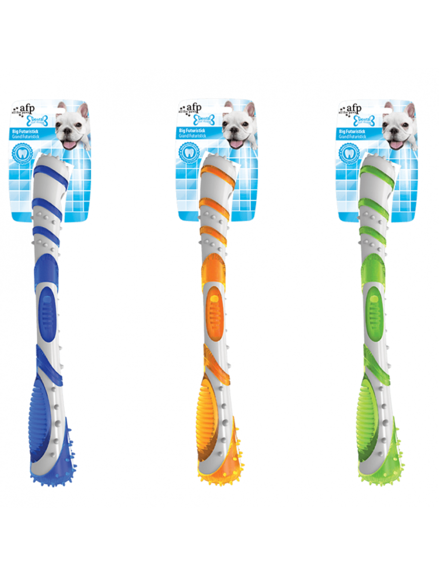 BRINQUEDO CÃO FUTURISTICK DENTAL 28 CM AZUL