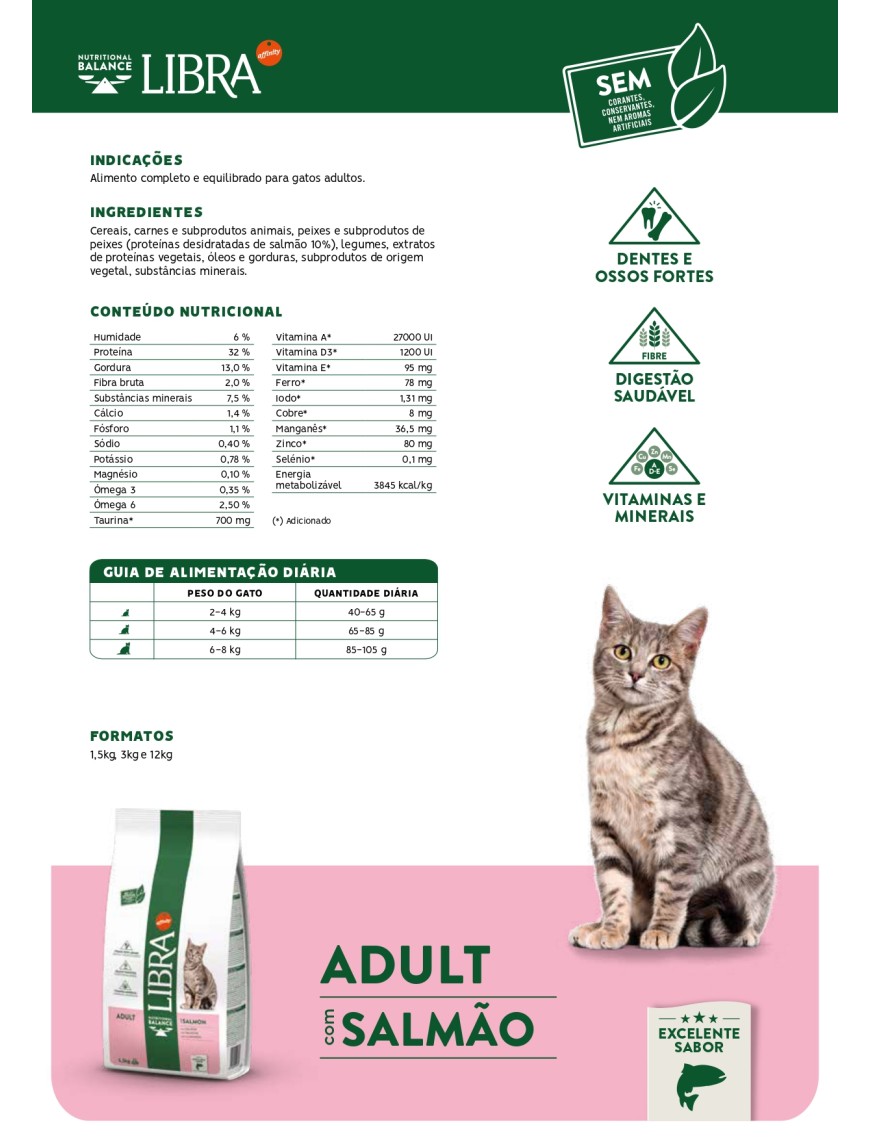 LIBRA GATO ADULT SALMAO 1,5 KG