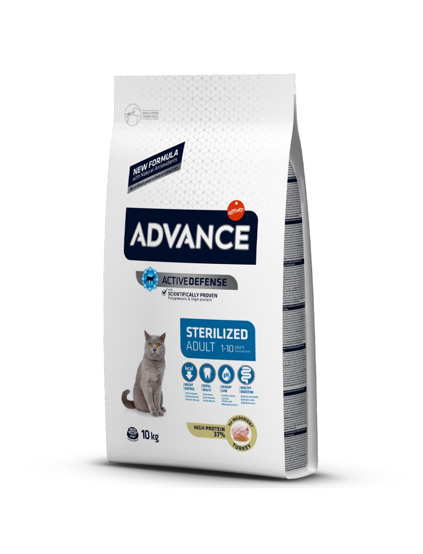 ADVANCE CAT STERILIZED T & R 10 KG+2KG GRATIS