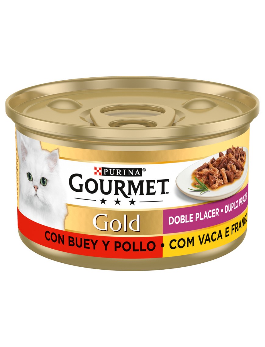 GOURMET GOLD DUO VACA&FRANGO 85G